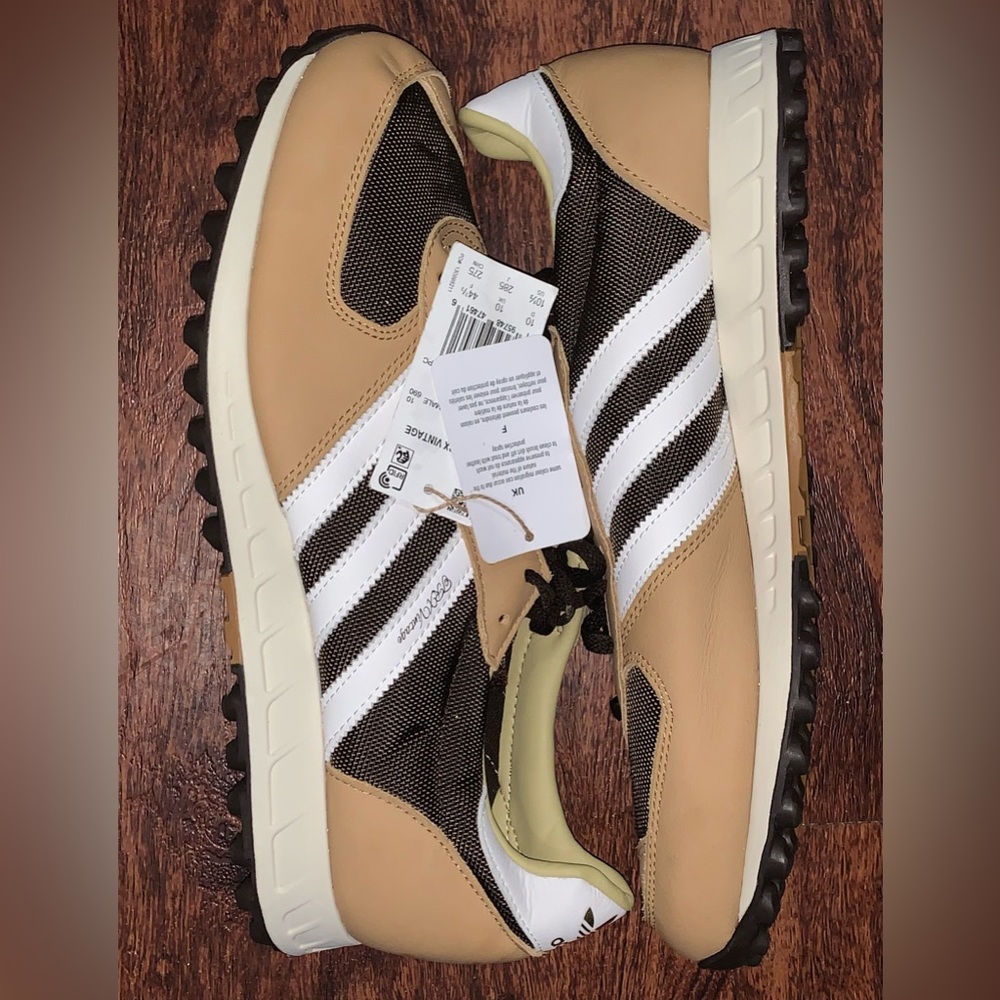 adidas Tan and White Sneakers